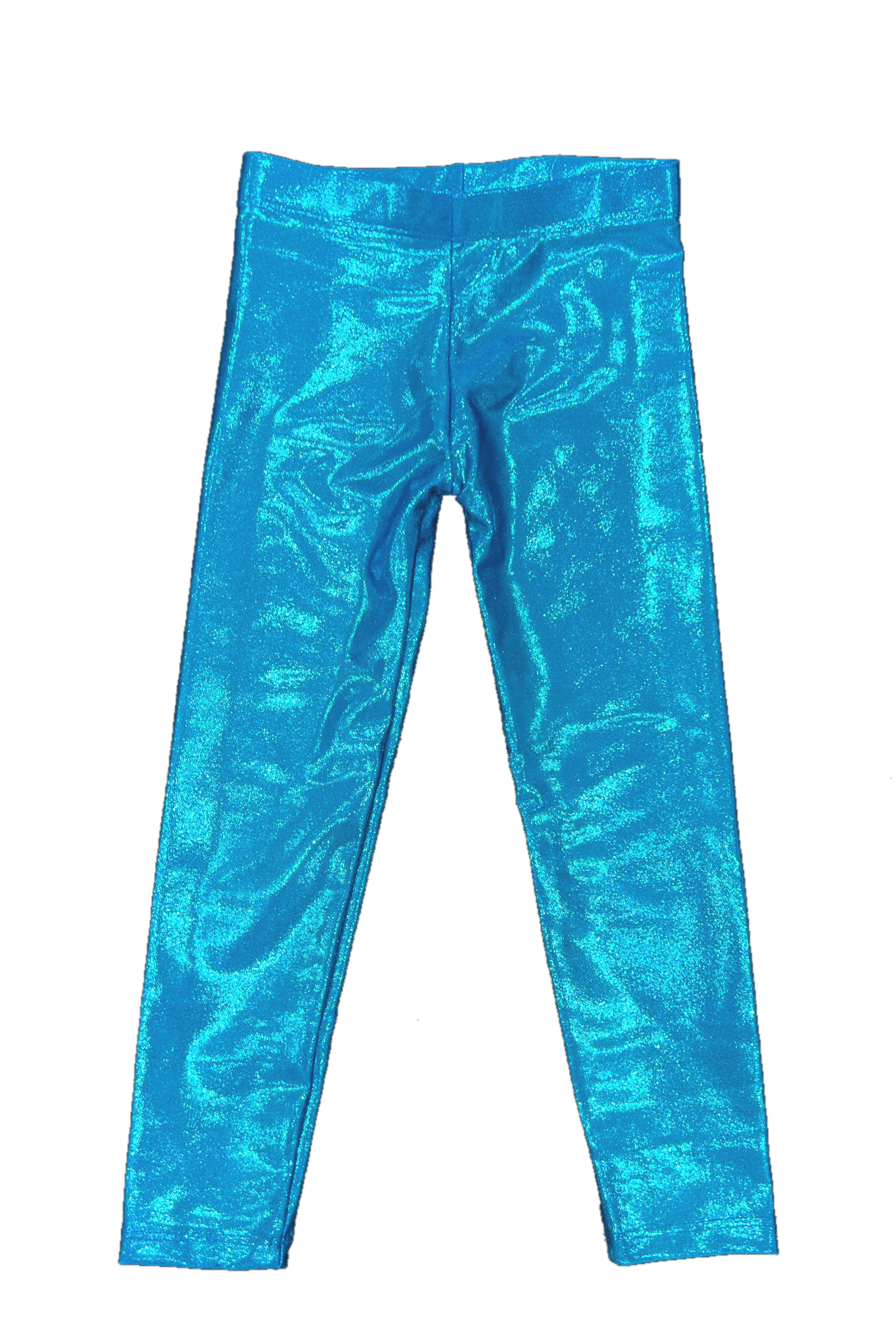 Turquoise Lame Leggings