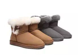 UGG Australian Shepherd Tiara Fluffy Top Women Mini Ugg Boots