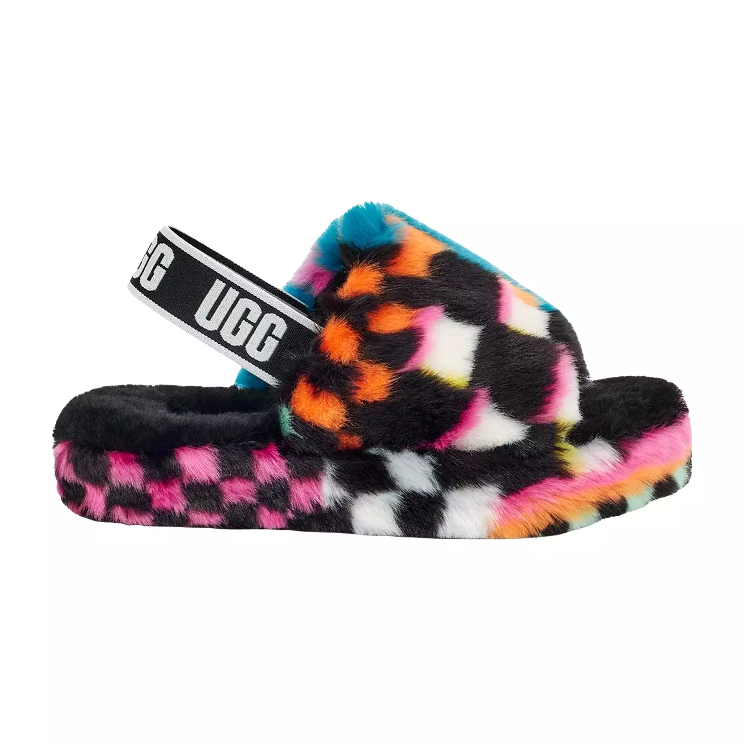 Uggs Fluff Yeah Slide Checks Big Kids Style : 1130390k