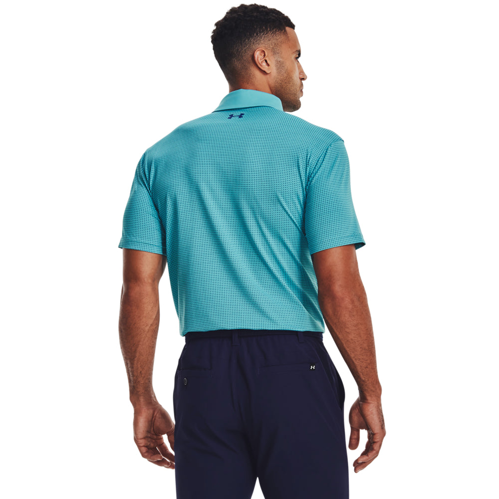 'Under Armour' Men's T2G Printed Polo - Glacier Blue