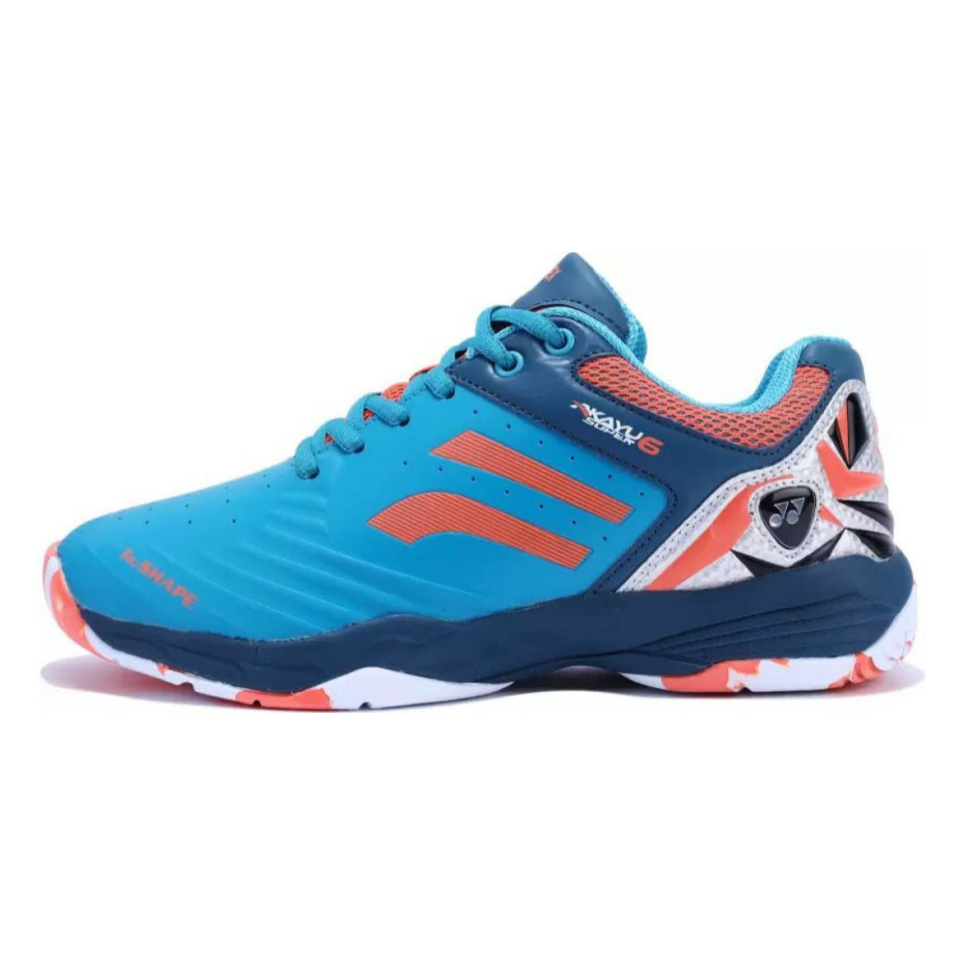 Yonex Akayu Super 6 Badminton Shoe | Midnight Turquoise/Crystal Teal/Fire